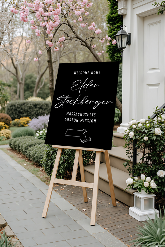 Custom Missionary Welcome poster