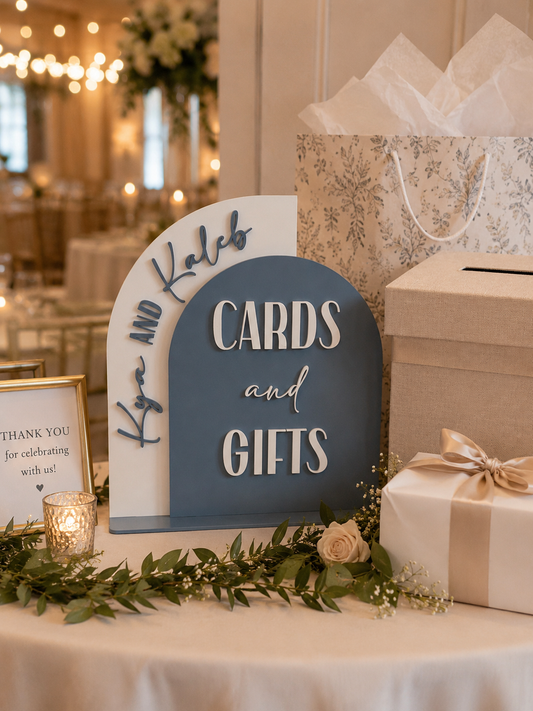 Custom Acrylic Cards & Gifts Sign – Personalized Wedding & Event Signage