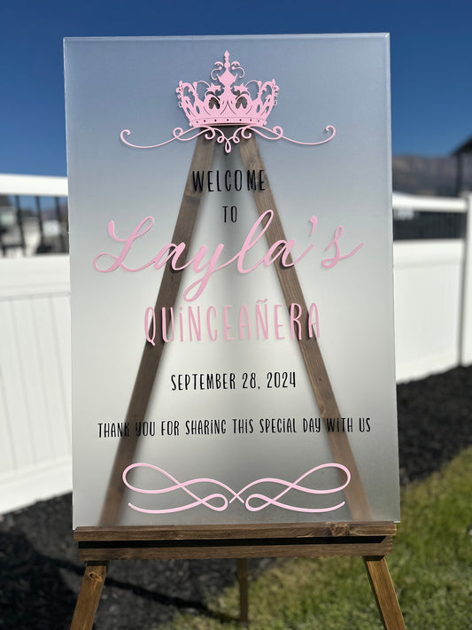 WELCOME ACRYLIC SIGN