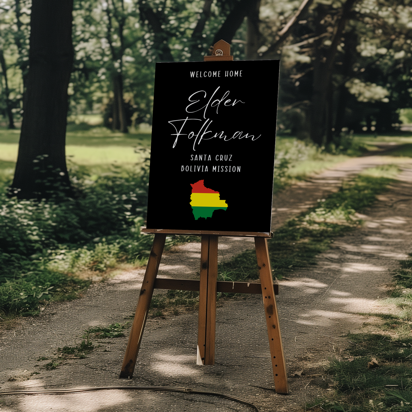 Custom Missionary Welcome poster