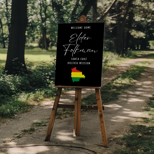 Custom Missionary Welcome poster