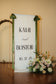 Custom Fabric Event Signs – Personalized, Elegant & Reusable Event Décor