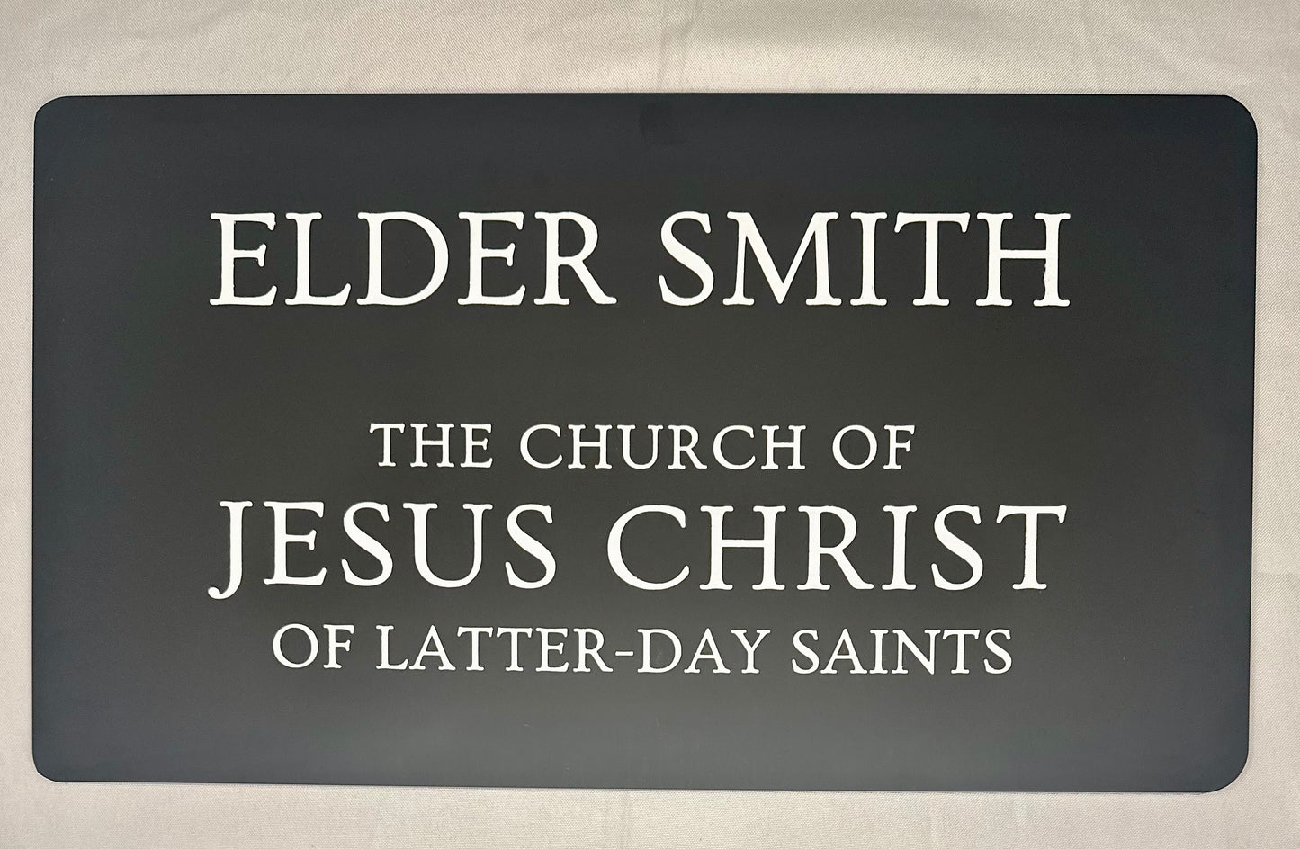 Custom Engraved Missionary Name Tag