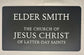Custom Engraved Missionary Name Tag