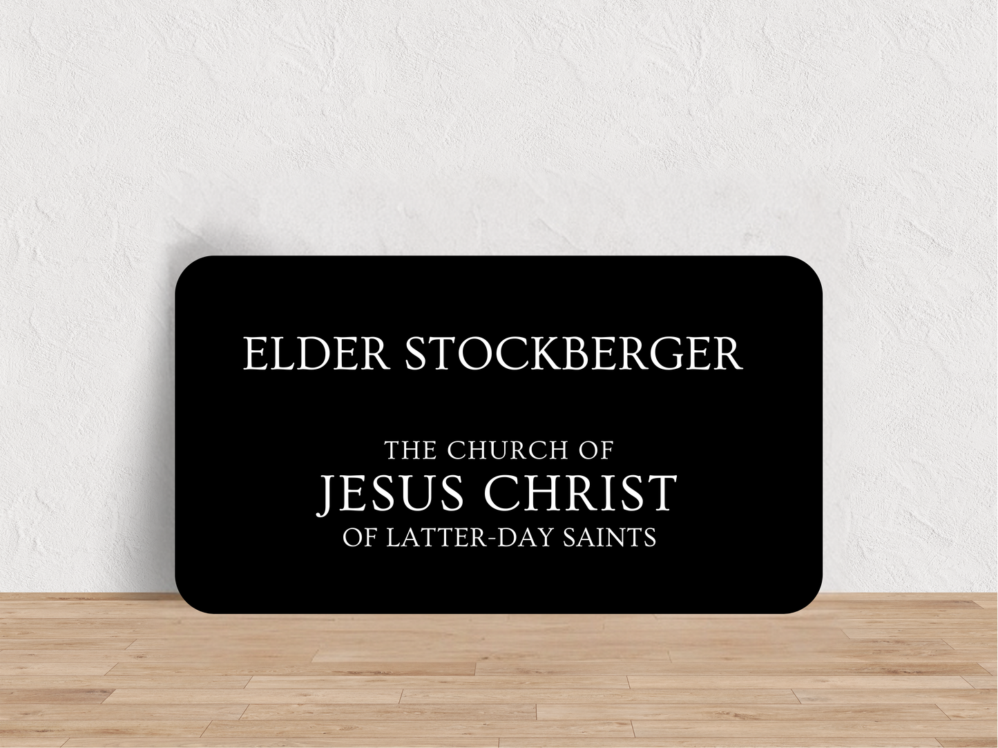 Custom Engraved Missionary Name Tag