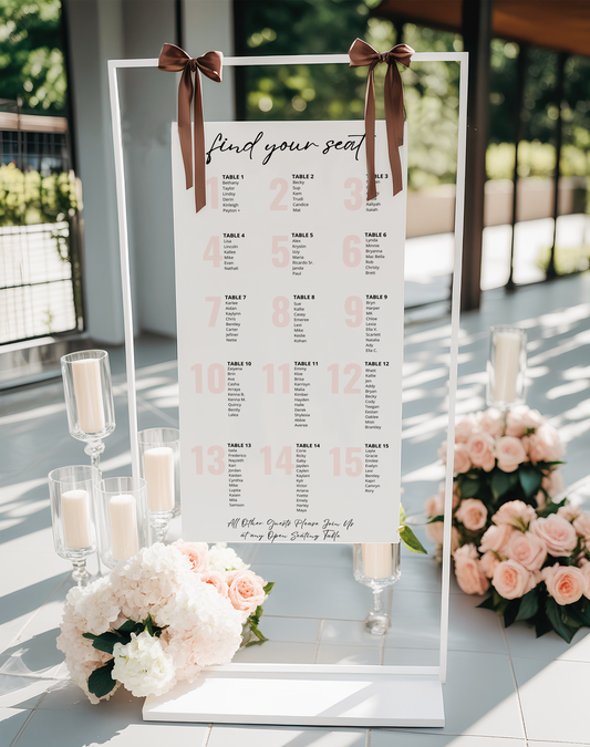 EVENT SEATING CHART